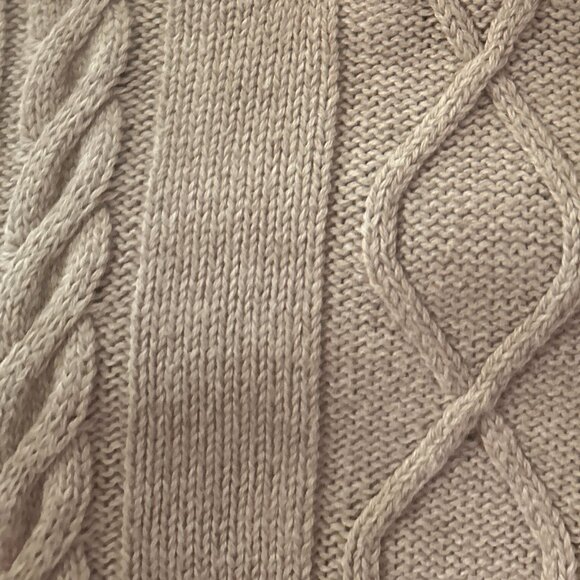 Nautica Boys SZ S Wheat Colored Cable Knit Sweater Classic Academia Church Dress - Picture 4 of 6